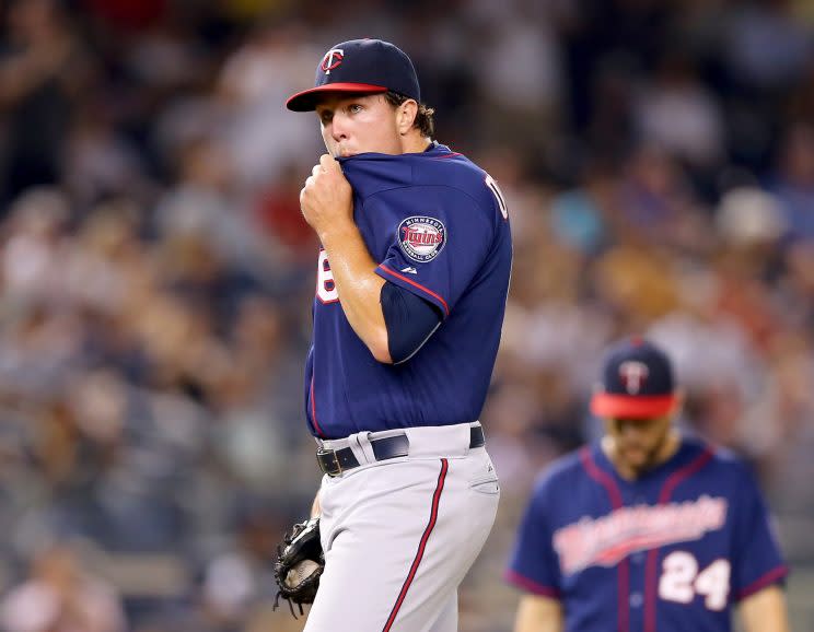 Ryan O’Rourke is used to pitching on an empty stomach. (Getty Images/Elsa)