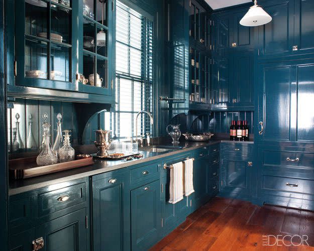 Rich Blue Kitchen