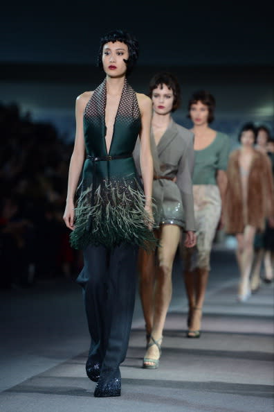Kate Moss para LV en la Paris Fashion Week