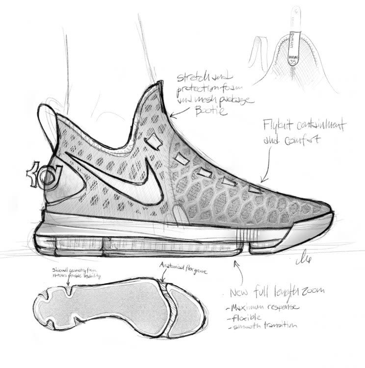 The final sketch of the KD9. (Getty Images)