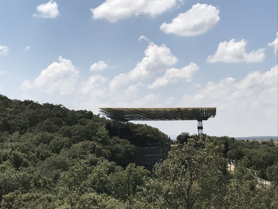 Cubierta sobre la Sima del Elefante en Atapuerca | imagen Javier Peláez