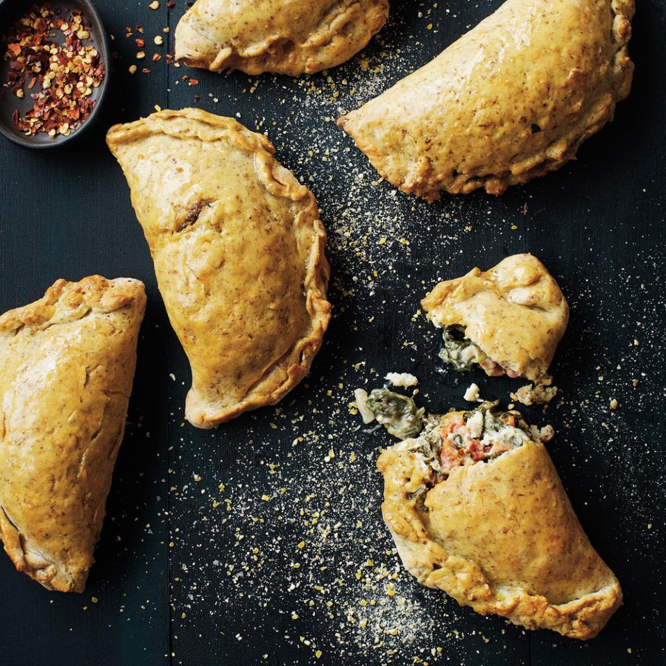 Feta and Spinach Calzones