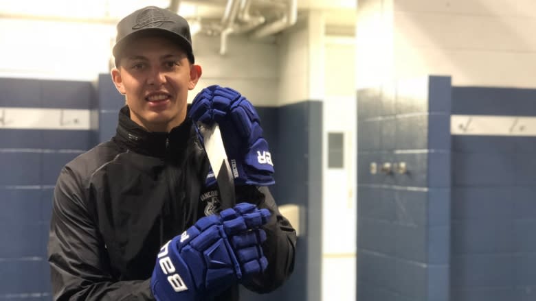 Hockey camp brings Yukon kids from far and wide, to skate with pros