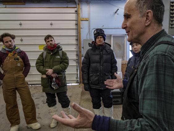 Don Perovich (right) has been studying the Arctic since the 1970s (Bonnie Jo Mount)