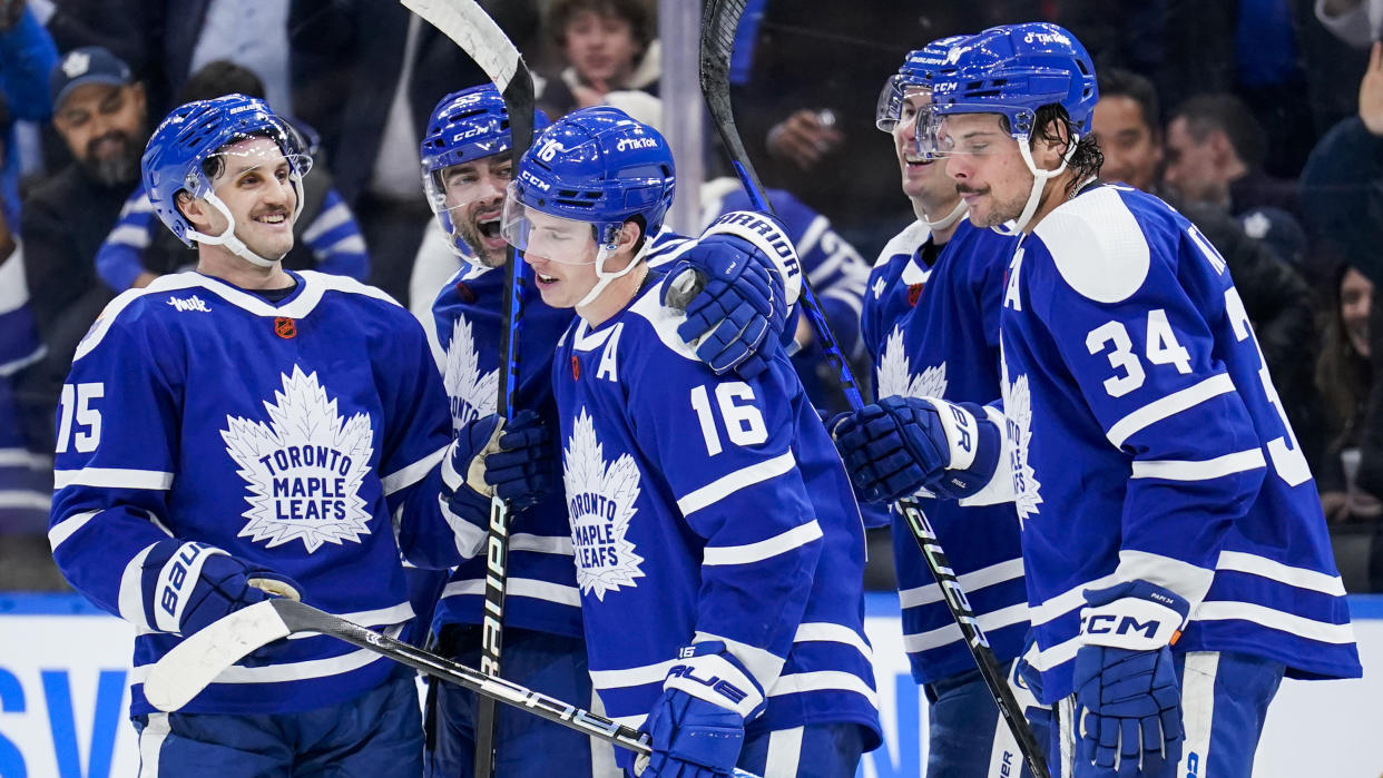 Mitch Marner is the hottest player in the world right now. (Getty)