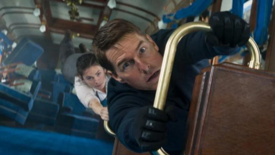 Hayley Atwell and Tom Cruise in "Mission: Impossible Dead Reckoning Part 1" (Paramount)