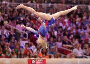 <p>Keep an eye out for the 21-year-old individual competitor on the floor and vault: Carey is a four-time world championship medalist who will be competing as an individual for the U.S. "Just being a role model for little kids is a really cool thing that happens," Carey — who in June unveiled a <a href="https://twitter.com/FloGymnastics/status/1400146257935491073" rel="nofollow noopener" target="_blank" data-ylk="slk:triple-twisting double layout;elm:context_link;itc:0;sec:content-canvas" class="link ">triple-twisting double layout</a> on floor, a skill no female gymnast has ever competed with — <a href="https://people.com/sports/tokyo-olympics-jade-carey-simone-biles-reminds-other-gymnasts-to-have-fun/" rel="nofollow noopener" target="_blank" data-ylk="slk:told PEOPLE;elm:context_link;itc:0;sec:content-canvas" class="link ">told PEOPLE</a> earlier this year.</p>