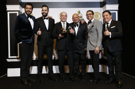 61st Grammy Awards - Photo Room - Los Angeles, California, U.S., February 10, 2019 - Spanish Harlem Orchestra win Best Tropical Latin Album for "Anniversary". REUTERS/Mario Anzuoni