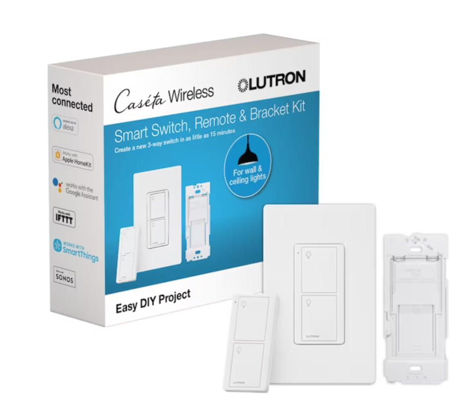 White smart light switch