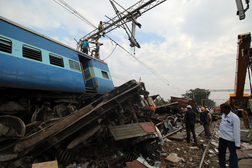 Train accident in Andhra Pradesh