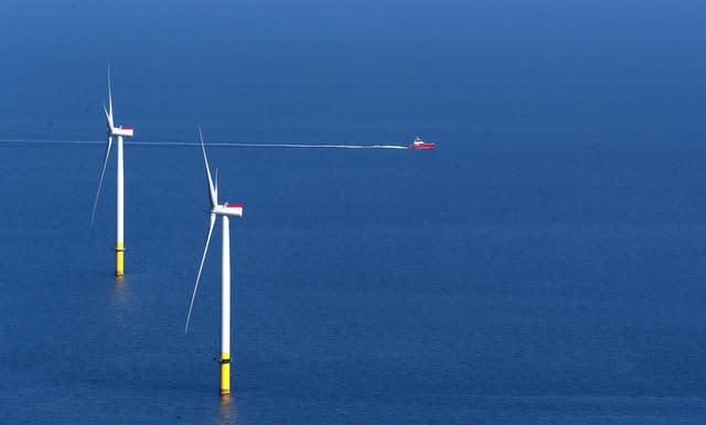 There will be more roles in the burgeoning offshore wind industry (Peter Byrne/PA)