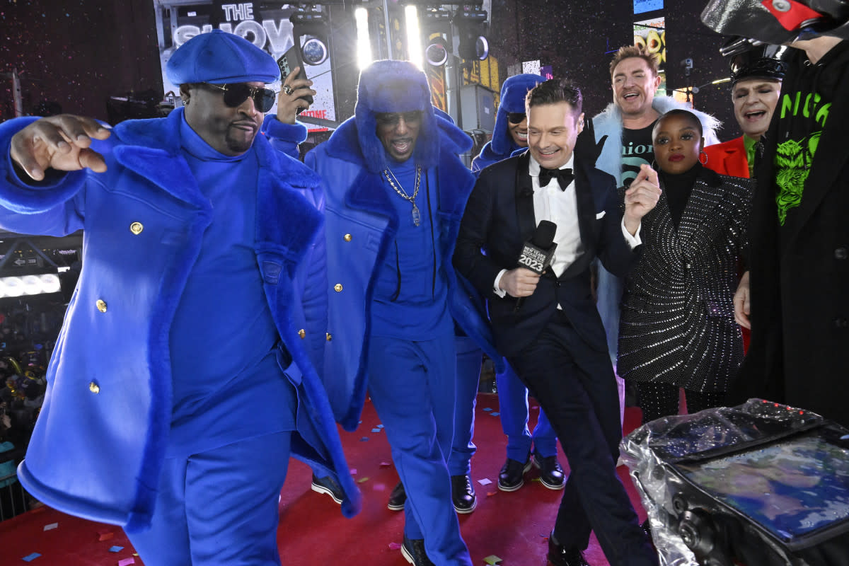 <p>ABC/Jeff Neira</p><p>I couldn’t help myself dancing with New Edition. Dick Clark’s New Year’s Rockin’ Eve with Ryan Seacrest always is a big party! </p>