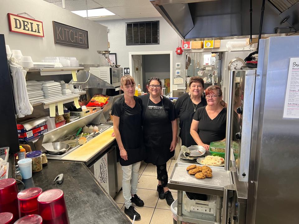 Kris McIntyre, Randee Miele, Jan Kapus and Lorrie Patrick are the faces behind the counter at Brown Bag Eatery in North Fort Myers.