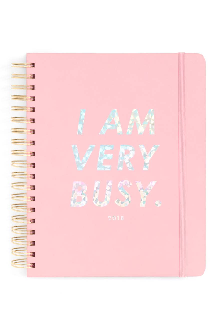 'I Am Very Busy' 17-Month Hardcover Agenda