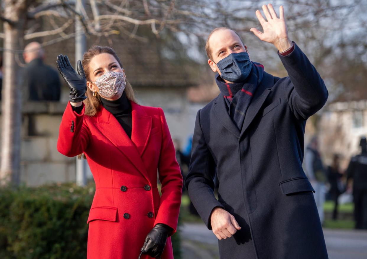 Kate et William à Bath, au Royaume Uni, le 8 décembre 2020 - Paul Grover / POOL / AFP