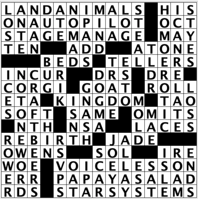 Off the Grid: Sally breaks down USA TODAY's daily crossword puzzle