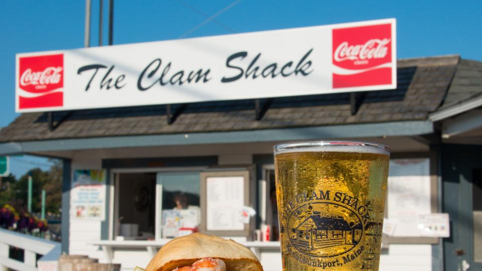 <p>Locals may disagree about the single best lobster roll in Maine, but the sandwich served at <a href="https://www.theclamshack.net/" rel="nofollow noopener" target="_blank" data-ylk="slk:The Clam Shack in Kennebunkport;elm:context_link;itc:0;sec:content-canvas" class="link ">The Clam Shack in Kennebunkport</a> is likely high on everyone's list. It's simplicity at its finest: sweet, locally-caught lobster, melted butter and/or mayonnaise piled on a freshly baked, round white roll.</p>