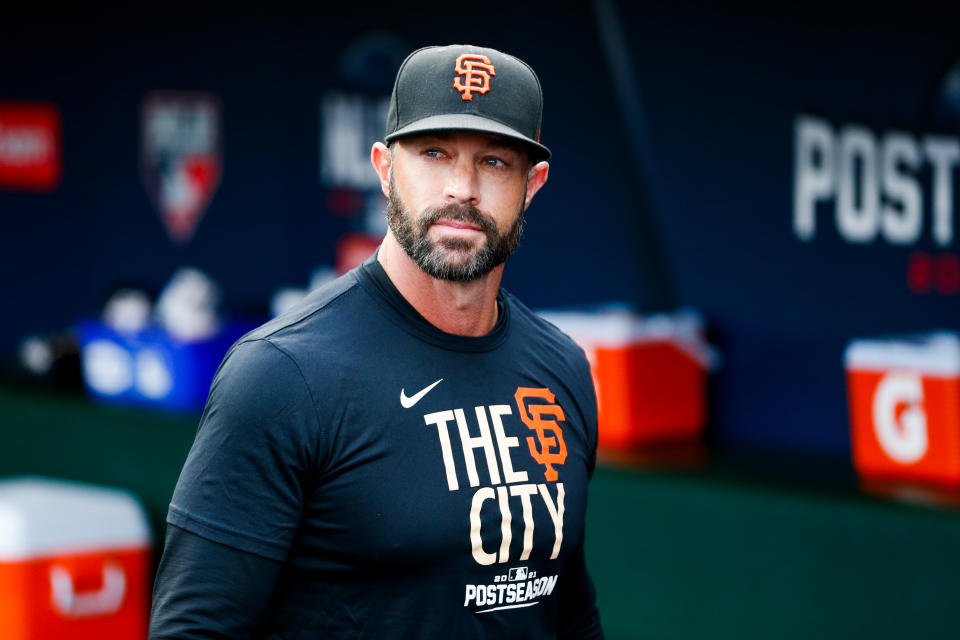 Gabe Kapler率領巨人奪下全大聯盟最多的107勝。(Photo by Lachlan Cunningham/MLB Photos via Getty Images)