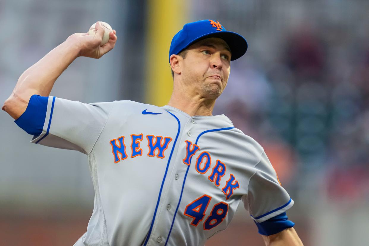 Jacob deGrom won two Cy Young awards during his nine seasons with the New York Mets.