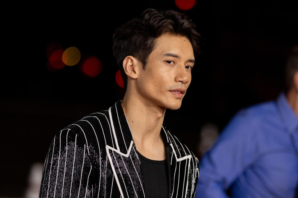 Manny Jacinto on the red carpet