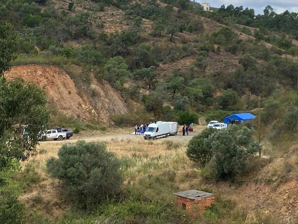Authorities were seen setting up tents near the reservoir (Solarpix.com)