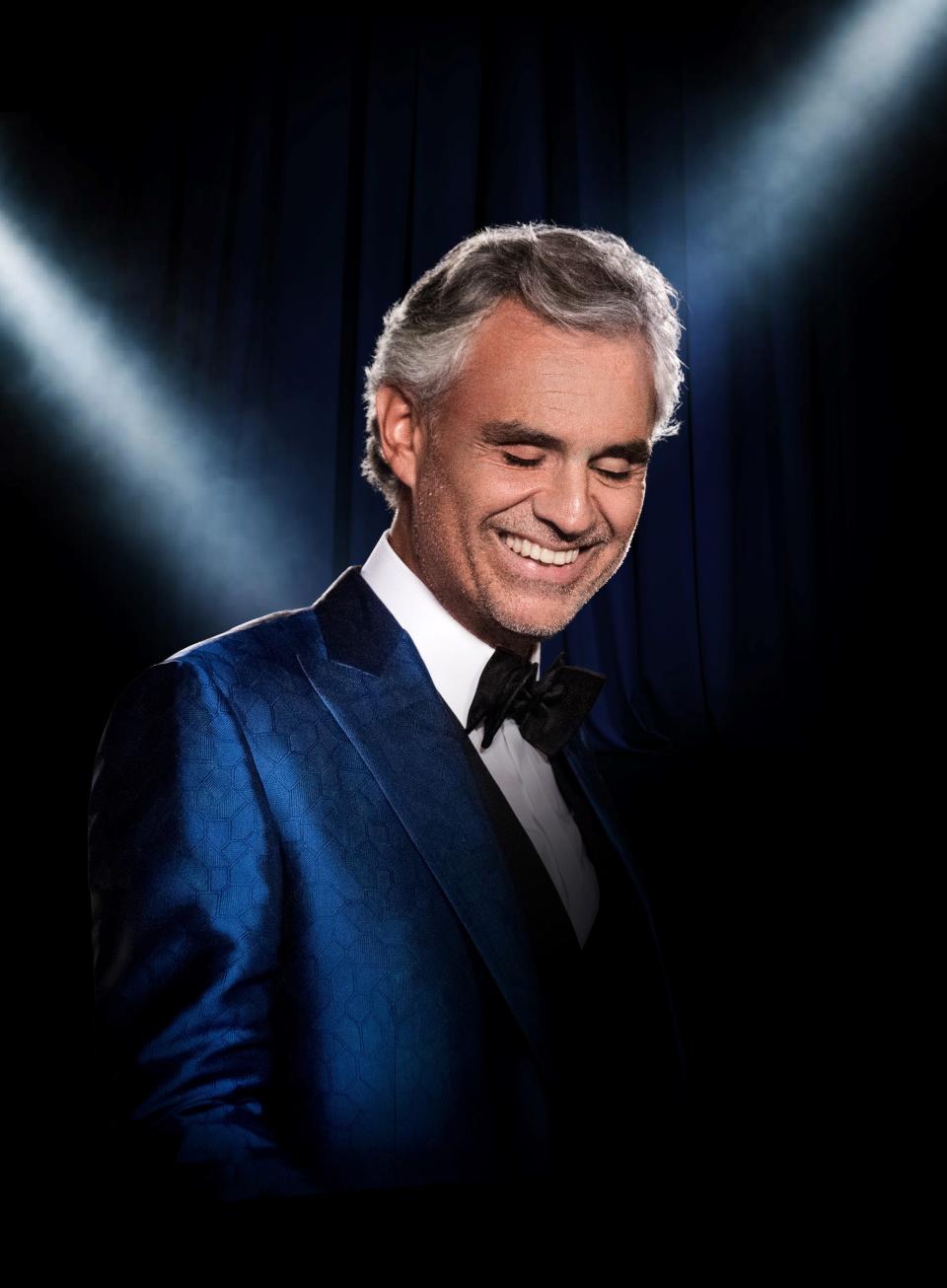 Opera singer Andrea Bocelli is set to take the stage at Heritage Bank Center on Sunday, April 7.
