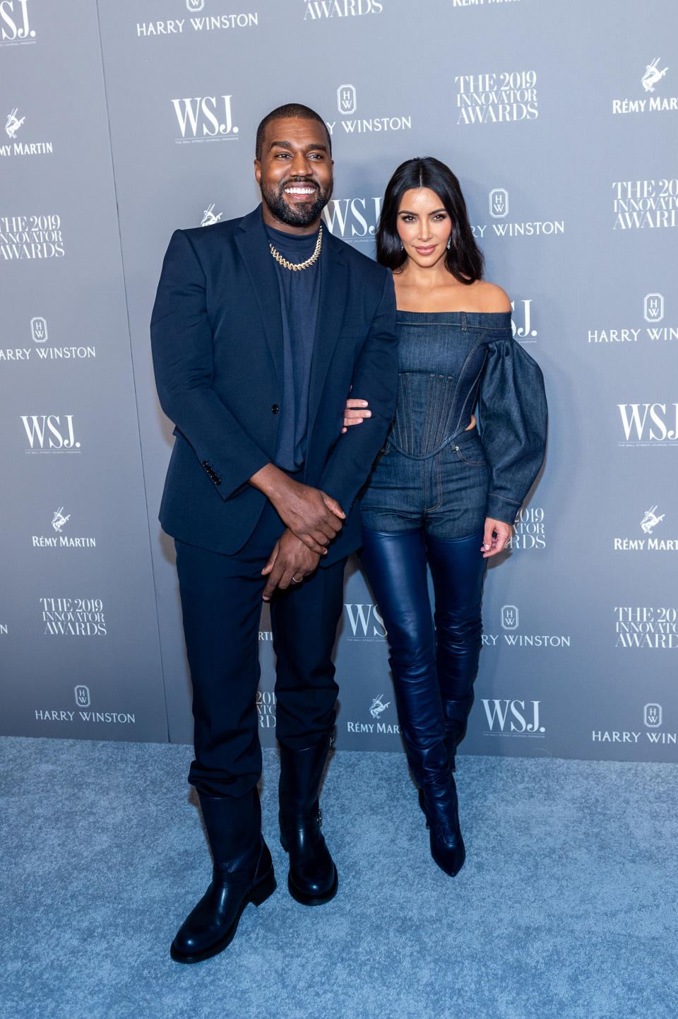 Kimye first met in 2003 on the set of a music video, but it wasn't until after her 72 day marriage to Kris Humphries that the pair started dating. In December 2012, Kanye revealed that Kim was pregnant with their first child. The couple were married in 2014, and now share four children together. Photo: Getty Images