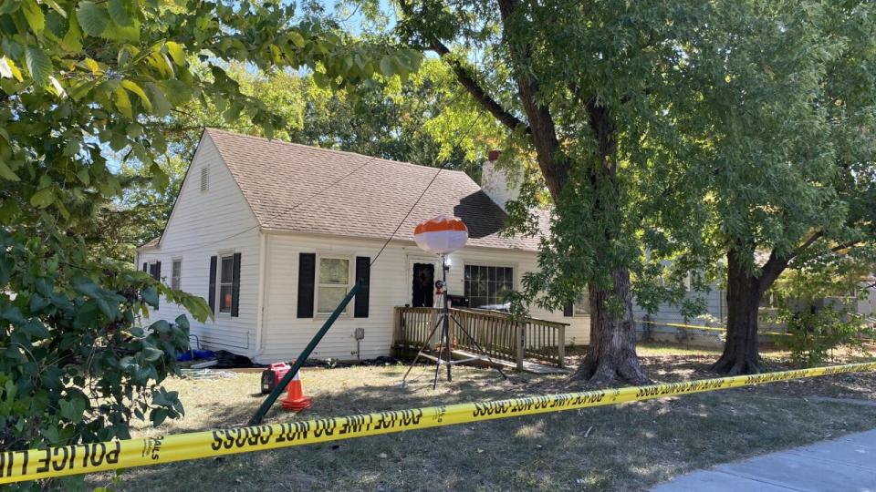 The home where neighbors raised the alarm in Excelsior Springs, Missouri. (Sarah Plake / KSHB)