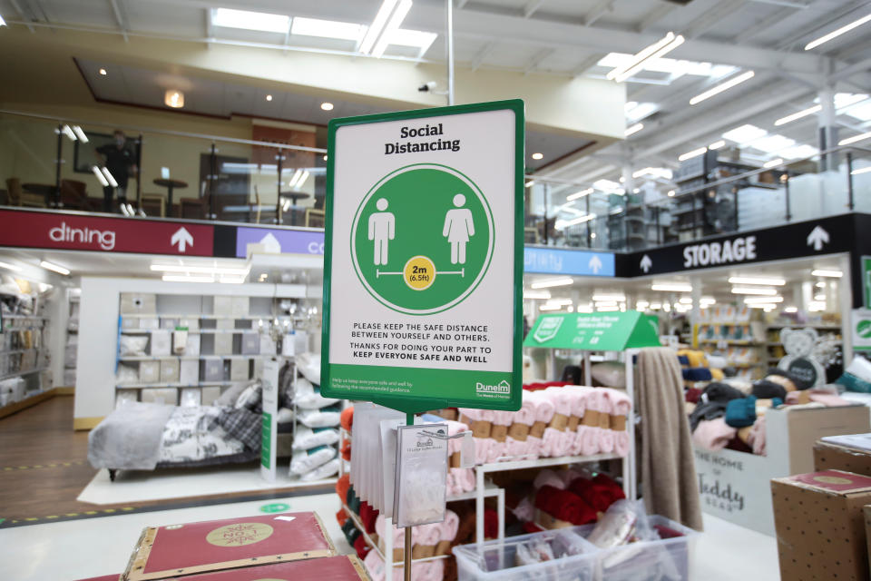 A Dunelm store in St Albans, Britain. Photo: Peter Cziborra/Reuters