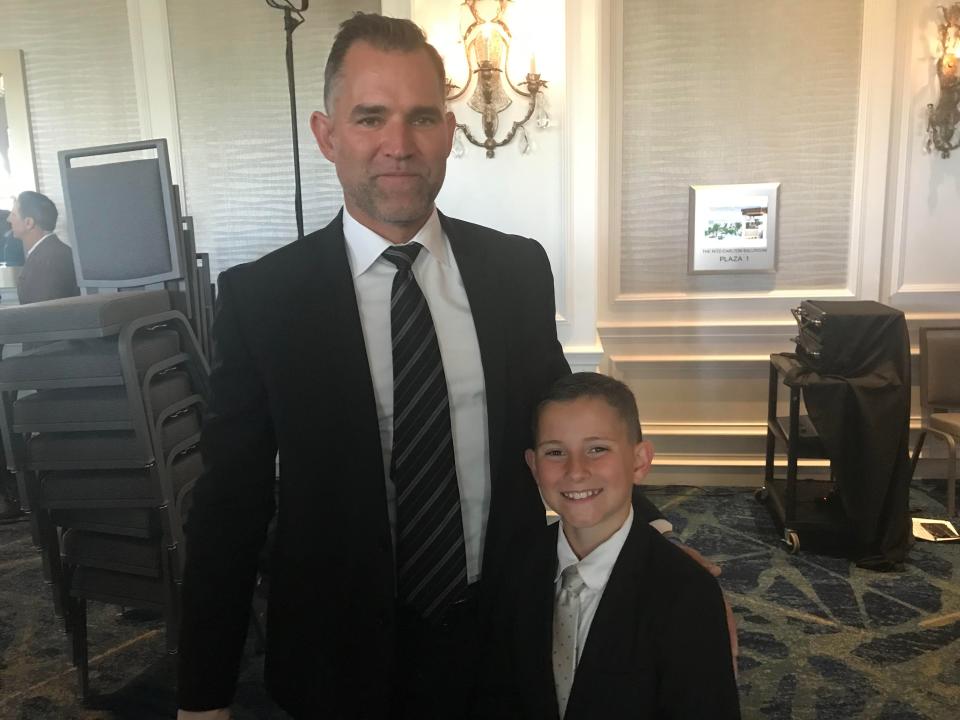 James and Noah Reeb at Friday night's 17th Annual Dick Vitale Gala at The Ritz-Carlton, Sarasota