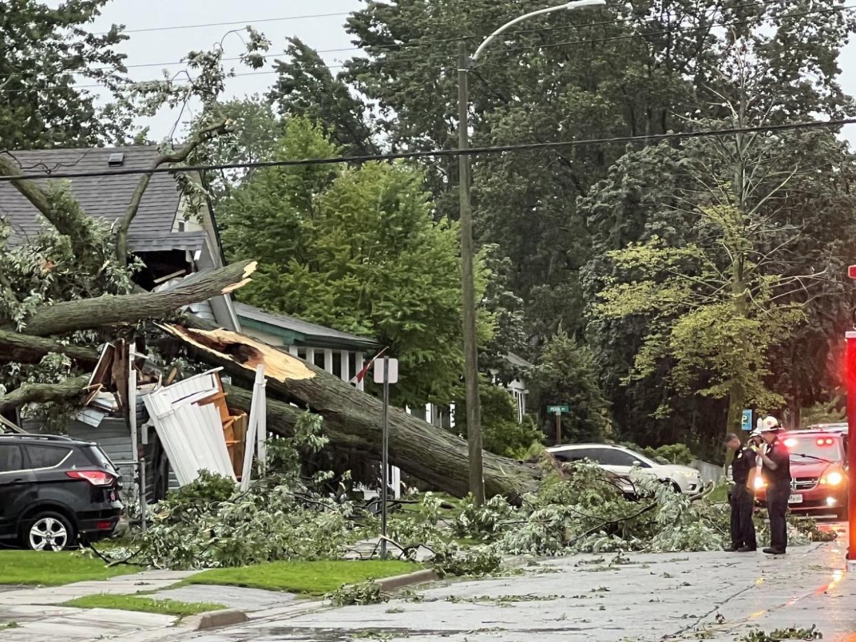 PHOTOS: Damage reported after tornado-warned storms hit southern Ontario