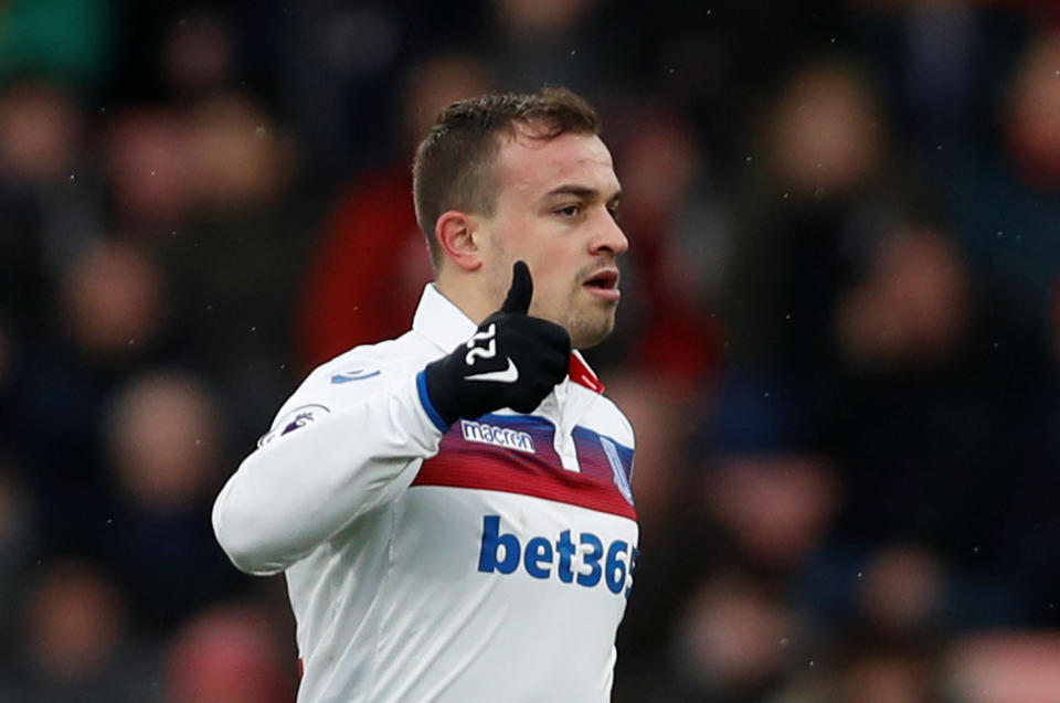 Xherden Shaqiri has scored 10+ Yahoo fantasy points in three of his last four games with his pair of goals and assist