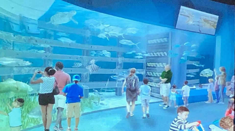 A scene from the vision presented via video Thursday by Brevard Zoo officials, who announced the  kickoff of a $100 million campaign centered on building a second campus, the Aquarium and Conservation Center, on the shore of the Banana River.
