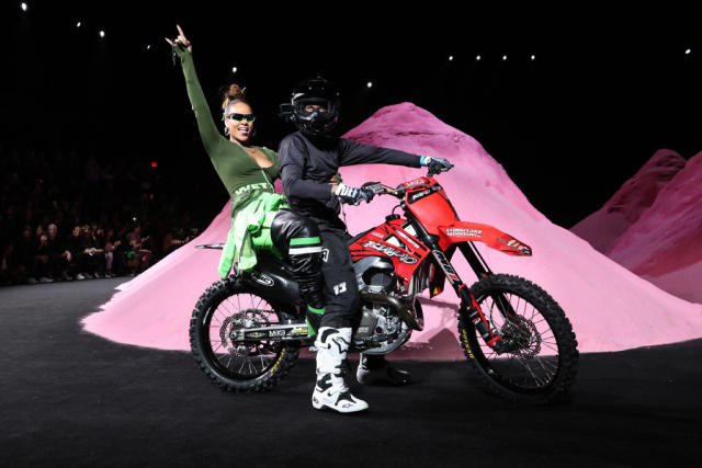 Rihanna's Fenty x Puma Show: Pink Sand Dunes, Motocross Stunts & High-Heel Flip Flops