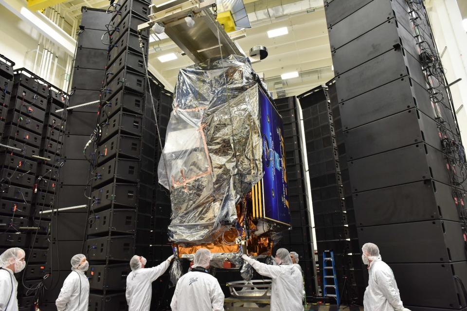 The JPSS-1 satellite will provide detailed images of the Earth's surface and data from five different instruments. The satellite will help with making global weather forecasts, observing changes in Earth's energy budget and ozone layer, and monitoring natural disasters like wildfires. <cite>NOAA/JPSS</cite>