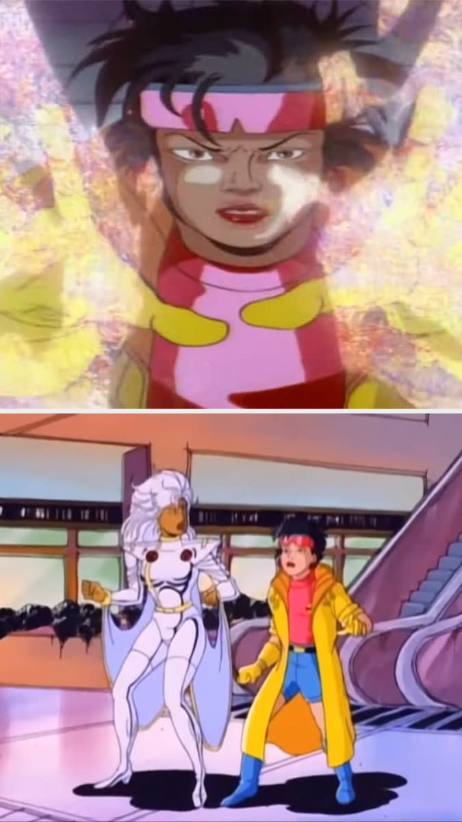 Screenshots from animated "X-Men series"