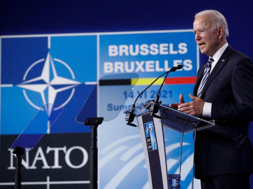 Biden addressing NATO