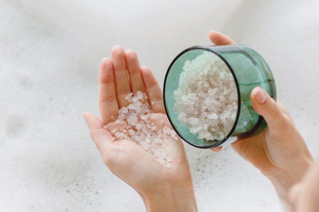 epsom salt bath before and after