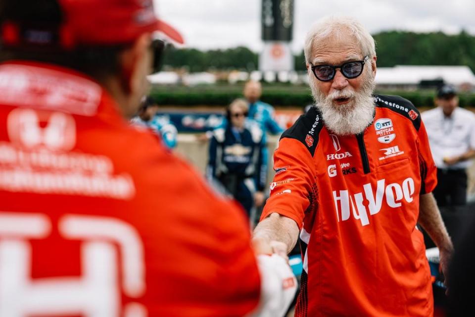 Legendary late night TV host David Letterman has been a co-owner of Bobby Rahal's IndyCar team for nearly 30 years and still remains a frequent presence and influence around the team -- especially during May at IMS.