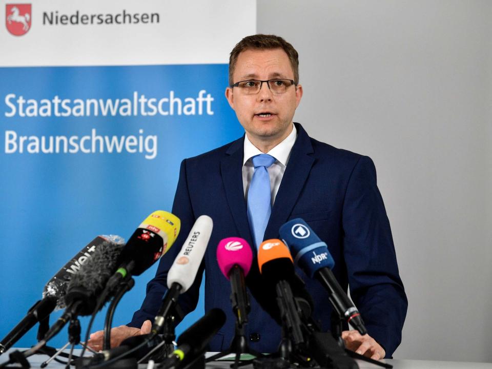 Hans Christian Wolters, spokesman for the public prosecutor's office in Braunschweig, Germany (Martin Meissner/AP)
