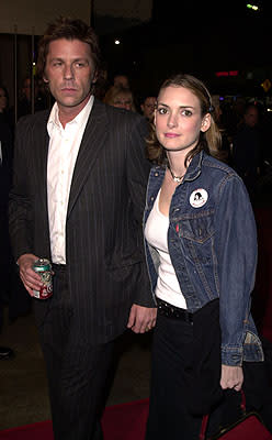 Actor-Turned-Interior-Decorator Kevin Haley and Winona Ryder at the Los Angeles premiere of Warner Brothers' The Pledge