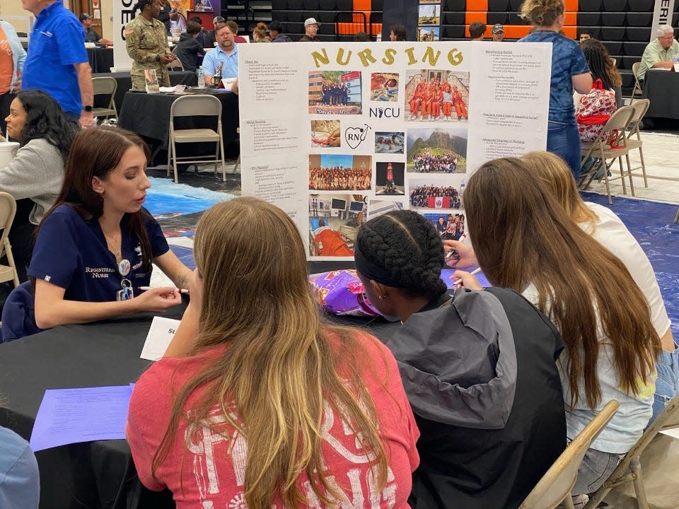 The chamber, in partnership with the Smithville school district, hosted the annual career fair for high school students on May 13 at Smithville High School.