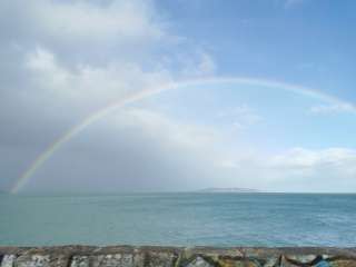 À Dublin, les changements récurrents de météo laissent très souvent place à des arcs-en-ciel.. PHOTO Florine Amenta