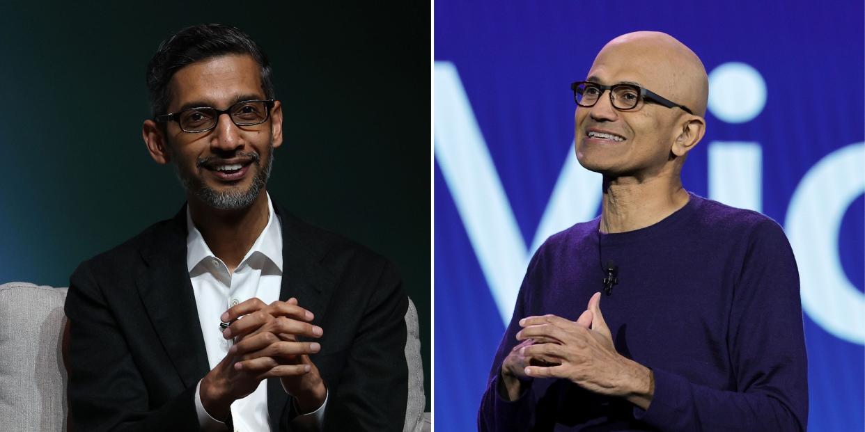 Sundar Pichai, Satya Nadella