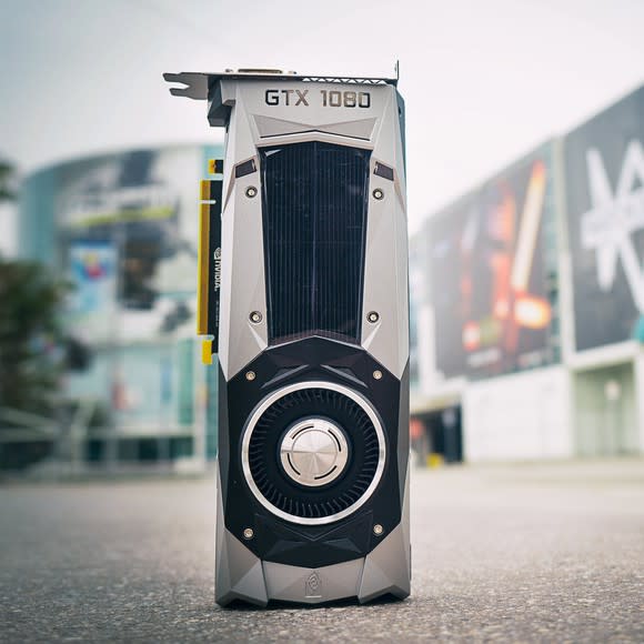 A NVIDIA GTX 1080 GPU.