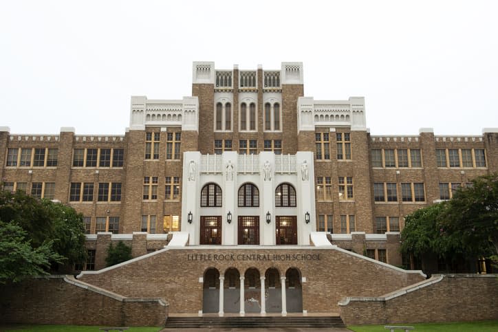 <div class="inline-image__title">1053685508</div> <div class="inline-image__caption"><p>"The historic building of Little Rock Central High School, a landmark in the city and famous for its role in the desegregation of public schools in US."</p></div> <div class="inline-image__credit">Getty Images</div>