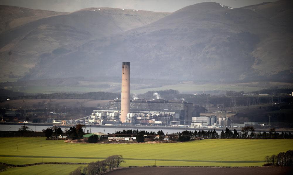 The decommissioned power station at Longannet on the north shore of the Firth of Forth.