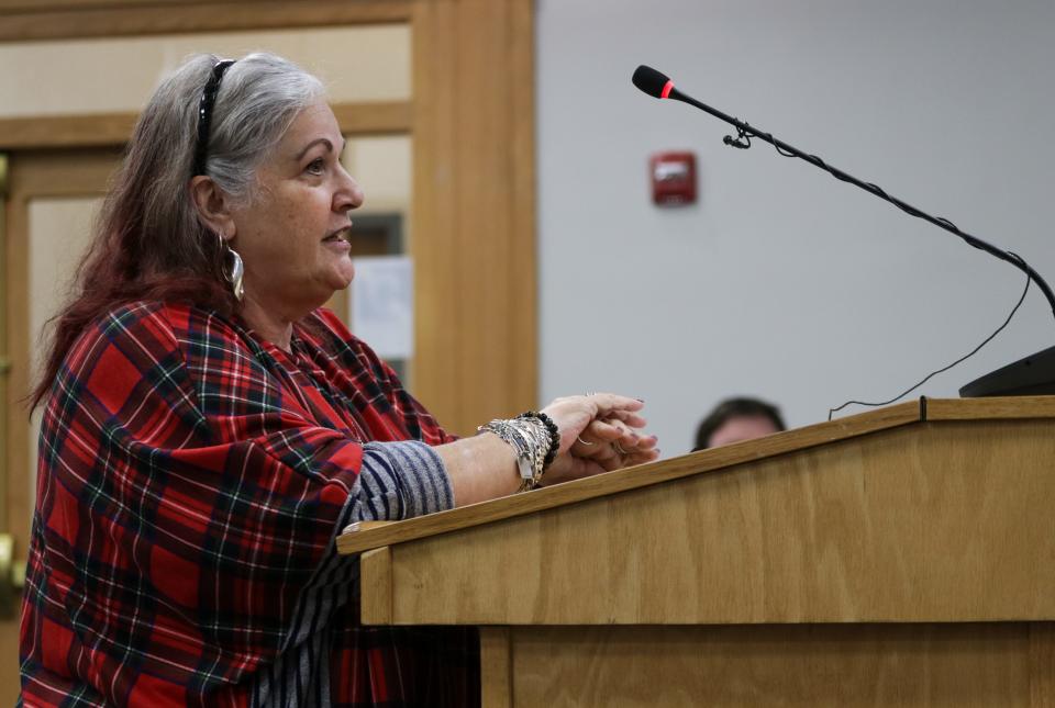 Nurit Harash-Kantor asks the Tippecanoe County Board of Zoning Appeal if they would approve a transient guest house exception for her daughter's house, at the Tippecanoe County Board of Zoning Appeal's January meeting, on Wednesday, Jan. 24, 2024, in Lafayette, Ind.