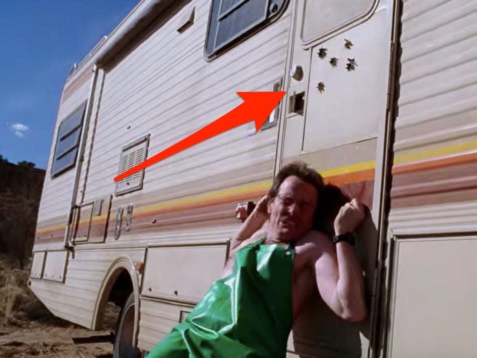 Walter White outside of his RV on AMC's "Breaking Bad."
