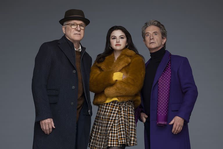 Protagonistas de Only murders in the building, Steve Martin, Selena Gomez y Martin Short, son tres candidatos firmes a la conducción del Oscar